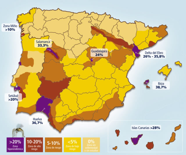LES TERRES DE L'EBRE ÉS LA ZONA DE CATALUNYA ON EL RISC DE CONTAGI DE FILARIOSI ÉS MÉS ELEVAT LES TERRES DE L'EBRE ÉS LA ZONA DE CATALUNYA ON EL RISC DE CONTAGI DE FILARIOSI ÉS MÉS ELEVAT